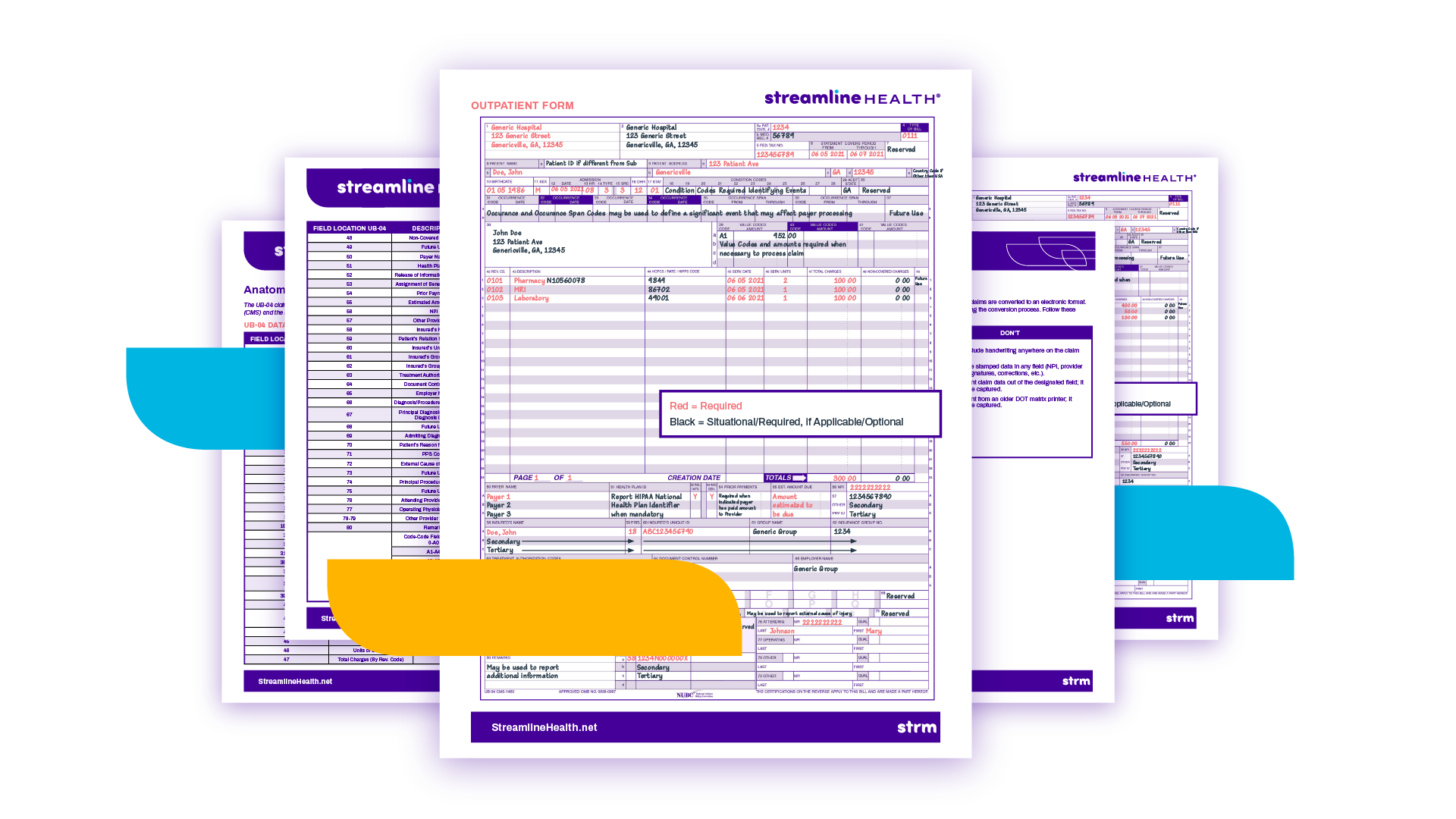 UB 04 Form Streamline Health